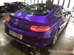 Mercedes-Benz C250 Coupe Gloss Metallic Purple by Impressive Wrap 2016 года
